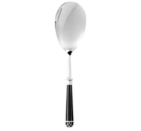 Silver-Plated Rice and Potato Spoon - Black | Talisman